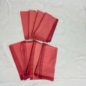 Rose Cloth Napkins. 100% cotton. Lot of 8